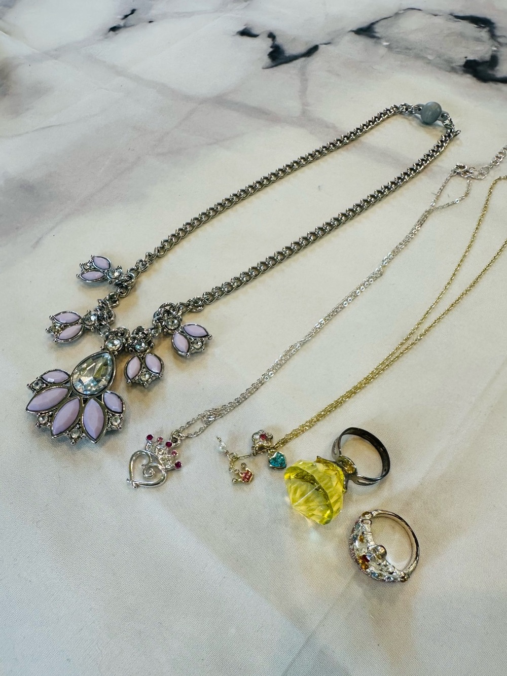 Little Girl Princess Fun Jewelry Bundle: Necklaces & Rings